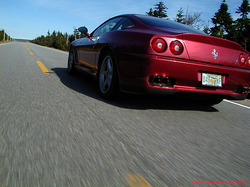 Please Note: This photo was taken while PASSING a Ferrari.
